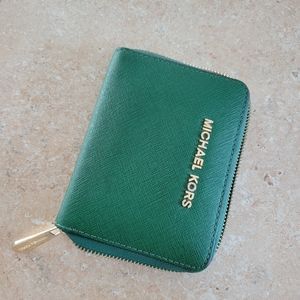 Michael Kors Green Saffiano Leather Walket